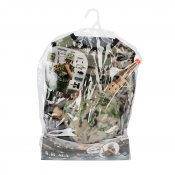 Komplet soldat kostume med tilbehør