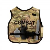 Komplet soldat kostume med tilbehør