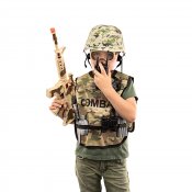 Komplet soldat kostume med tilbehør