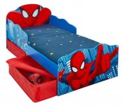 Spiderman seng med opbevaring