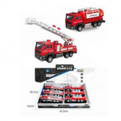 BRANDBILER DIE-CAST 19,5 CM 2 MODELLER 6 ST DISPLAY