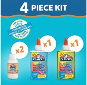 Elmers slime kit med gennemsigtig farvelim