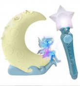 Catching Stars-spil med lampestjerner, hvid / blå