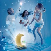 Catching Stars-spil med lampestjerner, hvid / blå