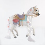 Toy hest med tilbehør, Saddle Stjerner