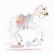 Toy hest med tilbehør, Saddle Stjerner