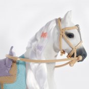 Toy hest med tilbehør, Saddle Stjerner