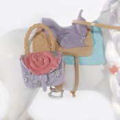 Toy hest med tilbehør, Saddle Stjerner