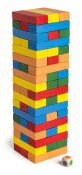 farverigt tårn jenga børnespil 54 brikker