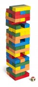farverigt tårn jenga børnespil 54 brikker