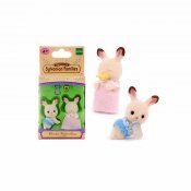 Sylvanian Families Chokolade Kanin Twins Mini Dolls