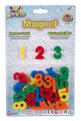 Magnetiske tal forskellige farver 0-9, 36 stk