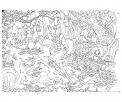 Disney Bambi puslespil 60 brikker 2 i 1