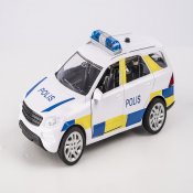 Svensk politibil med lyd & lys