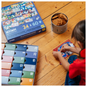 MUMITROLDENES PUSLEJULEKALENDER 24x60 BRIKKER