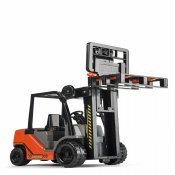 Gaffeltruck med palle & lastkasser