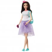 Barbie Prinsesse dukke med sort hår