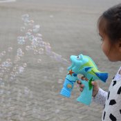 Såpbubbelpistol fisk motiv