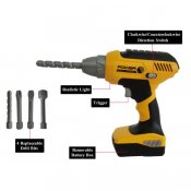 Power-X Værktøjskasse med Handyman-værktøj og Boremaskine, 21 dele