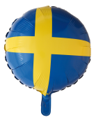 Folie Ballon, svensk flag! (46 cm)