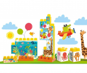 Blokke 3D puslespil 15 brikker