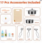 Legetøjskøkken I Træ Grågul