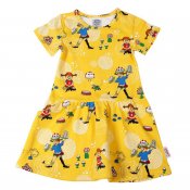 Pippi Langstrømpe party gul kjole