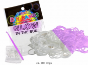 Glow in the Sun: Loom bands, der skifter farve i solen! (200 dele) - (Glow i p