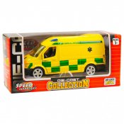 Ambulance i metal med pull back funktion 11cm