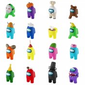 Among Us Crewmate Figurer med hatte 5-Pak