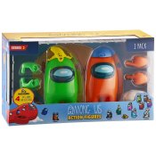 Among Us Crewmate grønne & orange figurer 2-pak 20cm