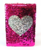 Notebook med pailletter