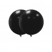 Kæmpe ballon sort 90cm 2-pak