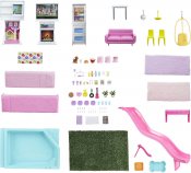 Barbie DreamHouse Barbie hus med tilbehør