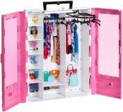 Barbie garderobe med 6 bøjler