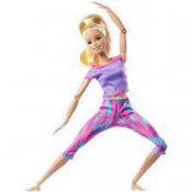 Barbie yogadukke lilla