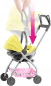 Barbie Skipper Babysitter baby med gul klapvogn