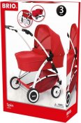 BRIO Dukkevogn Metal Spin Rød
