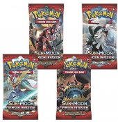 Pokémon kort Sun & Moon Crimson Invasion Booster kort pakker samlekort