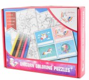 Enhjørning Mal Selv Puslespil