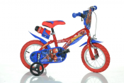 Spiderman børnecykel, 12 tommer med støttehjul