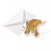Dinosaur Invitation Card 8-pack