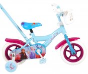 Fyndbox Frost Børn Cykel 10 tommer med støttehjul og cykel bar