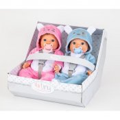 Tiny Treasures Twin Dukker pink og blå