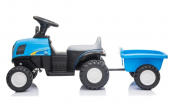 Elbil børn el traktor New Holland 12V blå