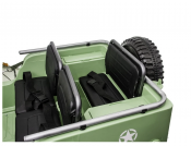 Elbil barn Explorer Jeep V12 grøn med 3 sæder