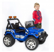 Elbil børn Safari Buffalo Jeep 12V blå