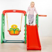 Elite Toys børn leger stativ rutchebane og gynge 160cm