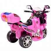 Elektrisk motorcykel børn Azeno Night Rider pink
