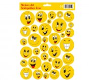 Emoji, klistermærker med smiley motiver, omkring 40 pc
